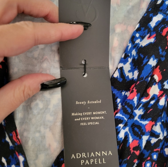 NWT Adrianna Papell Wrap Blouse ~ Large - Picture 9 of 9